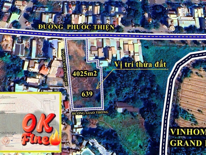 SIÊU HOT! BÁN KHUÔN ĐẤT GÓC 3MT TRỤC ĐƯỜNG PHƯỚC THIỆN, QUẬN 9 – 4025M², VỊ TRÍ ĐẸP - 140 Tỷ (Thương lượng)